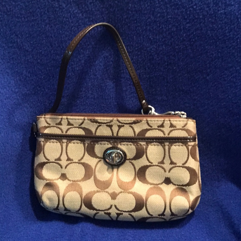 Coach Park Signature Wristlet